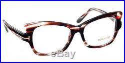 350$ New TOM FORD Brown Women Glasses Optical Frame 51mm TF5268 5268 050 Cat Eye