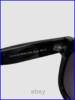$430 Tom Ford TF613 01C Women Black Beatrix Mirrored Sunglasses Shades 52-22-140