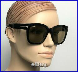 50% OFF TOM FORD Women Oversize Sunglasses BLACK GOLD BROWN BI-MIRROR 0431D 01G