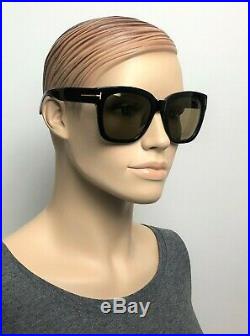50% OFF TOM FORD Women Oversize Sunglasses BLACK GOLD BROWN BI-MIRROR 0431D 01G