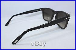 AUTHENTIC TOM FORD LEO TF9336-05K Wood Streak Black / Brown Gradient Sunglasses