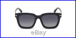 Authentic TOM FORD 0690 01D Sunglasses Shiny Black/ Grey Polarized NEW 53mm