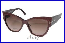 Authentic TOM FORD Anoushka FT0371F-50F Brown Dk Brown/Brown Gradient Sunglasses