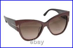 Authentic TOM FORD Anoushka FT0371F-50F Brown Dk Brown/Brown Gradient Sunglasses