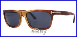 Authentic TOM FORD Hugh 337 52B Sunglasses Tortoise / Blue NEW 55mm
