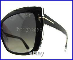Authentic TOM FORD Irina Polarized Black Sunglasses FT TF 390 03D NEW