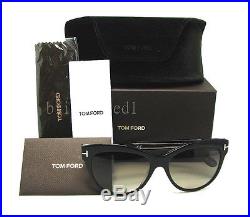 Authentic TOM FORD Lily Polarized Black Cat Eye Sunglasses FT TF 430 05D NEW