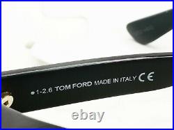 Authentic TOM FORD Mens Designer Sunglasses Unisex Glossy Black CARSON TF441 01A