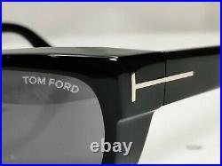 Authentic TOM FORD Mens Designer Sunglasses Unisex Glossy Black TOBY TF440 01A