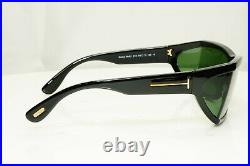 Authentic TOM FORD Mens Sunglasses Unisex Glossy Black SASHA TF401 01N 32221