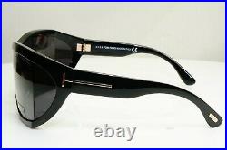 Authentic TOM FORD Mens Sunglasses Unisex Square Black Sedgewick TF402 01A 30676