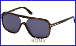 Authentic TOM FORD Robert FT0442 52V Sunglasses Havana /Blue Lens NEW 59mm