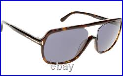 Authentic TOM FORD Robert FT0442 52V Sunglasses Havana /Blue Lens NEW 59mm