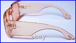 Authentic TOM FORD Sunglasses FT 0731 45E ARISTOTLE Transparent Apricot 56mm