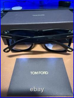 Authentic TOM FORD Sunglasses MORGAN FT0513-02D Black with Blue Lens 57mm
