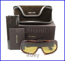 Authentic TOM FORD Sven Light Tortoise Shield Sunglasses FT TF 471 56E NEW