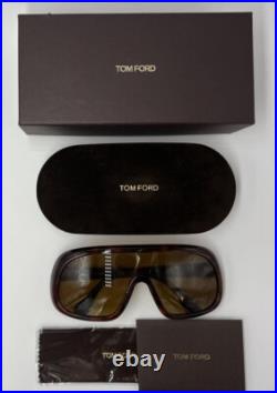 Authentic TOM FORD Sven TF471 56E Havana Brown Lens Unisex Sunglasses (77)
