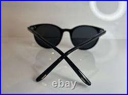 Authentic TOM FORD UNISEX SUNGLASSES Black Frame Grey Lens- NEW Polarized LENSES