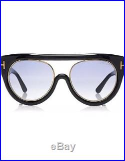Authentic Tom Ford Alana FT360 01B Shiny Black/Smoke Gradient Women's Sunglasses