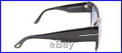 Authentic Tom Ford Anoushka FT0371 TF 371 01B Black Large Cat Eye Sunglasses
