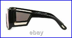 Authentic Tom Ford Atticus FT 0710 01Z Shiny Black Sunglasses