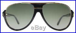 Authentic Tom Ford Dimitry FT0334 TF 334 01P Black Gold Aviator Sunglasses