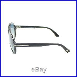 Authentic Tom Ford Dimitry FT0334 TF 334 02W Matte Black Aviator Sunglasses