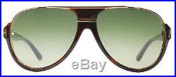 Authentic Tom Ford Dimitry FT0334 TF 334 56K Havana Gold Aviator Sunglasses