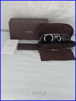 Authentic Tom Ford Dimitry TF334 02W Black Sunglasses FULL SET Box Papers