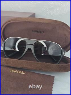 Authentic Tom Ford Dimitry TF334 02W Black Sunglasses FULL SET Box Papers