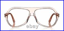 Authentic Tom Ford FT 0732 Thomas 072 Transparent Pink Pilot Men's Eyeglasses
