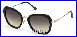 Authentic Tom Ford FT 0792 Kenyan 01B Black/Smoke Gradient Women's Sunglasses