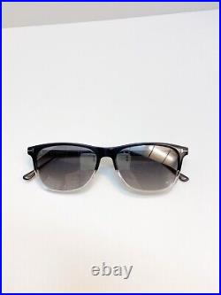 Authentic Tom Ford FT 0813 Caleb Black Ruthenium/smoke Gradient