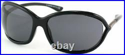 Authentic Tom Ford Jennifer FT0008 TF 8 199 Shiny Black Plastic Sunglasses