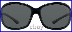Authentic Tom Ford Jennifer FT0008 TF 8 199 Shiny Black Plastic Sunglasses