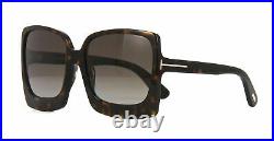 Authentic Tom Ford KATRINE 02 FT 0617 52K Dark Havana Sunglasses