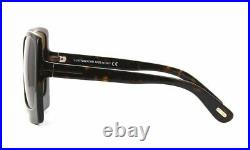 Authentic Tom Ford KATRINE 02 FT 0617 52K Dark Havana Sunglasses
