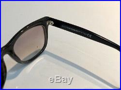 Authentic Tom Ford Leo TF336 336 Sunglasses Brown Striped Black Wood Look 05K