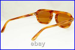 Authentic Tom Ford Mens Light Brown Gold Sunglasses Sebastian 02 TF 736 55E