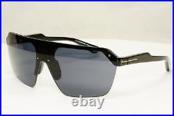 Authentic Tom Ford Mens Shield Visor Glossy Black Sunglasses Razor TF 797 01A