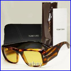 Authentic Tom Ford Mens Womens Brown Large Sunglasses Aristotle TF 731 56E