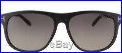 Authentic Tom Ford Olivier FT0236 TF 236 02D Matte Black Plastic Sunglasses