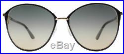 Authentic Tom Ford Penelope FT0320 TF 320 28B Black Cat Eye Sunglasses