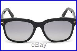 Authentic Tom Ford RHETT FT0714 01C Sunglasses BLACK with Grey NEW 55mm