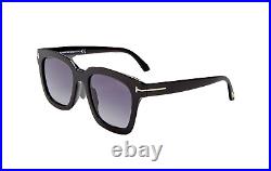 Authentic Tom Ford Sari TF690 01D Women's Square Black Sunglasses 52-20-145