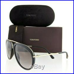 Authentic Tom Ford Sunglasses FT TF 452 Stacy 02T Black Gold Frame 57mm TF0452