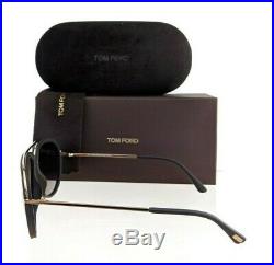Authentic Tom Ford Sunglasses FT TF 452 Stacy 02T Black Gold Frame 57mm TF0452