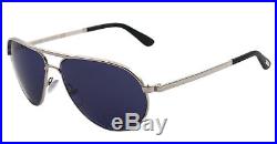 Authentic Tom Ford Sunglasses TF 144 Silver 18V MARKO Men's Aviator 58mm
