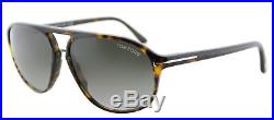 Authentic Tom Ford TF 447 52B Jacob Dark Havana Sunglasses Grey Gradient Lens