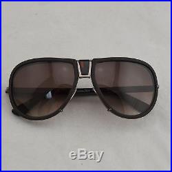 Authentic Tom Ford TF249 Humphrey Brown Leather Aviator Sunglasses 61/16 w Case